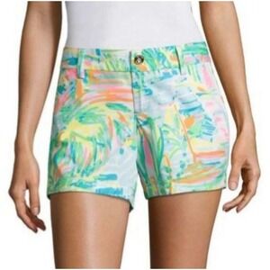 Lilly Pulitzer 5" Callahan Shorts Multi Sea Salt & Sun Print Women's Size 2
